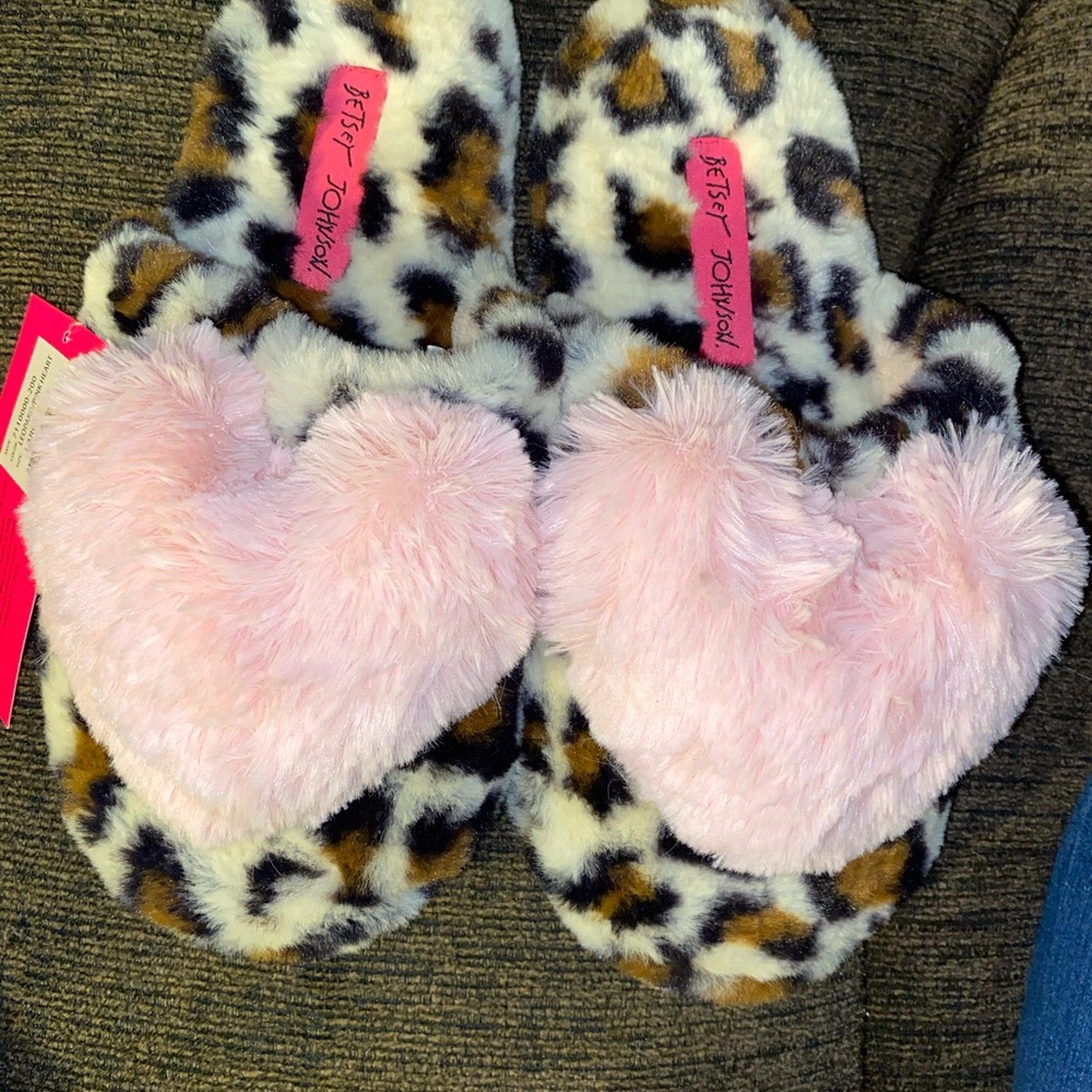New Betsey Johnson slippers Memory Foam Insoles L